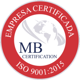 Distintivo ISO 9001:2015, emitido por MB Certification México, S.C.